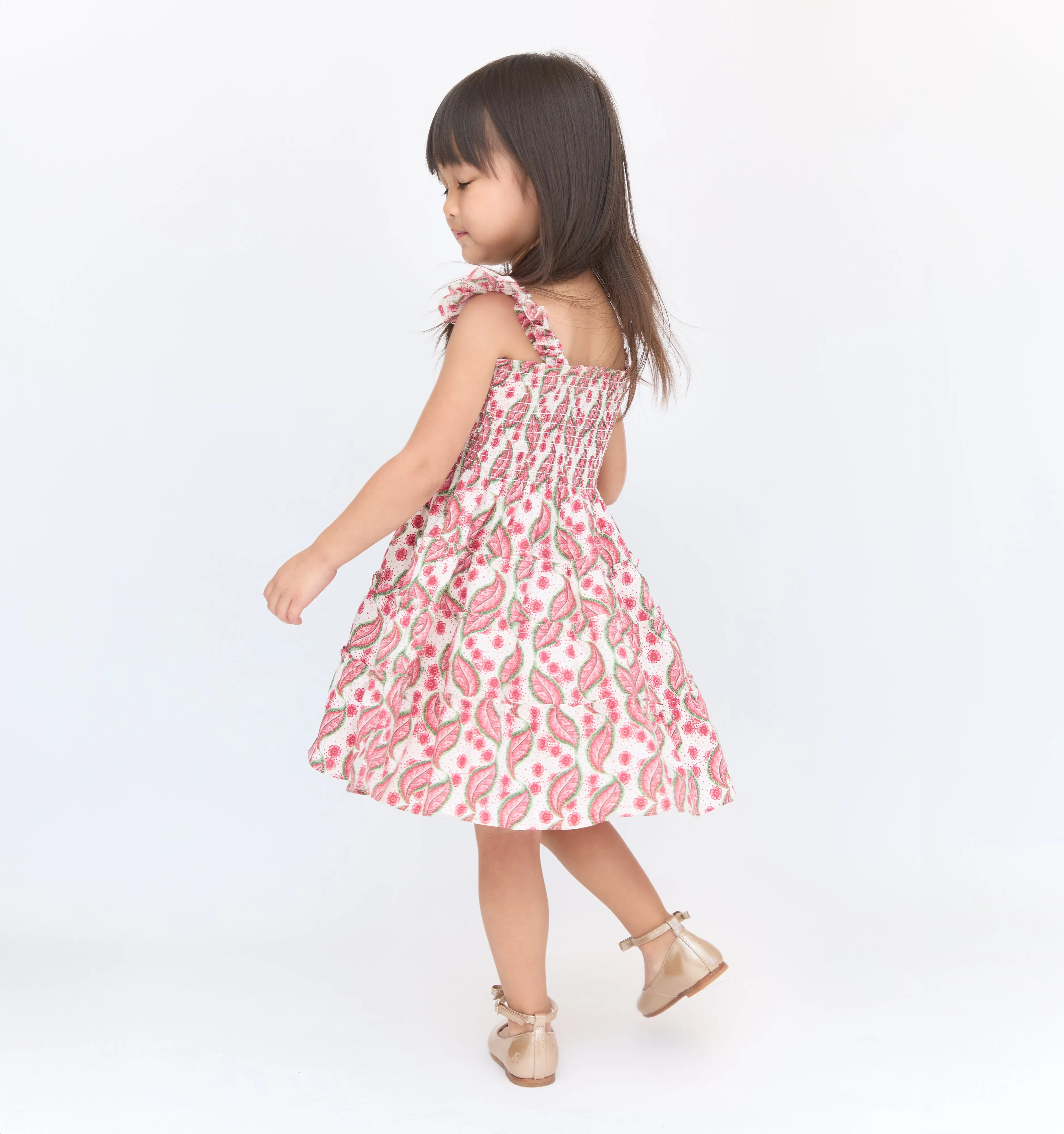 The Tiny Ellie Nap Dress - Birch Vine Stripe