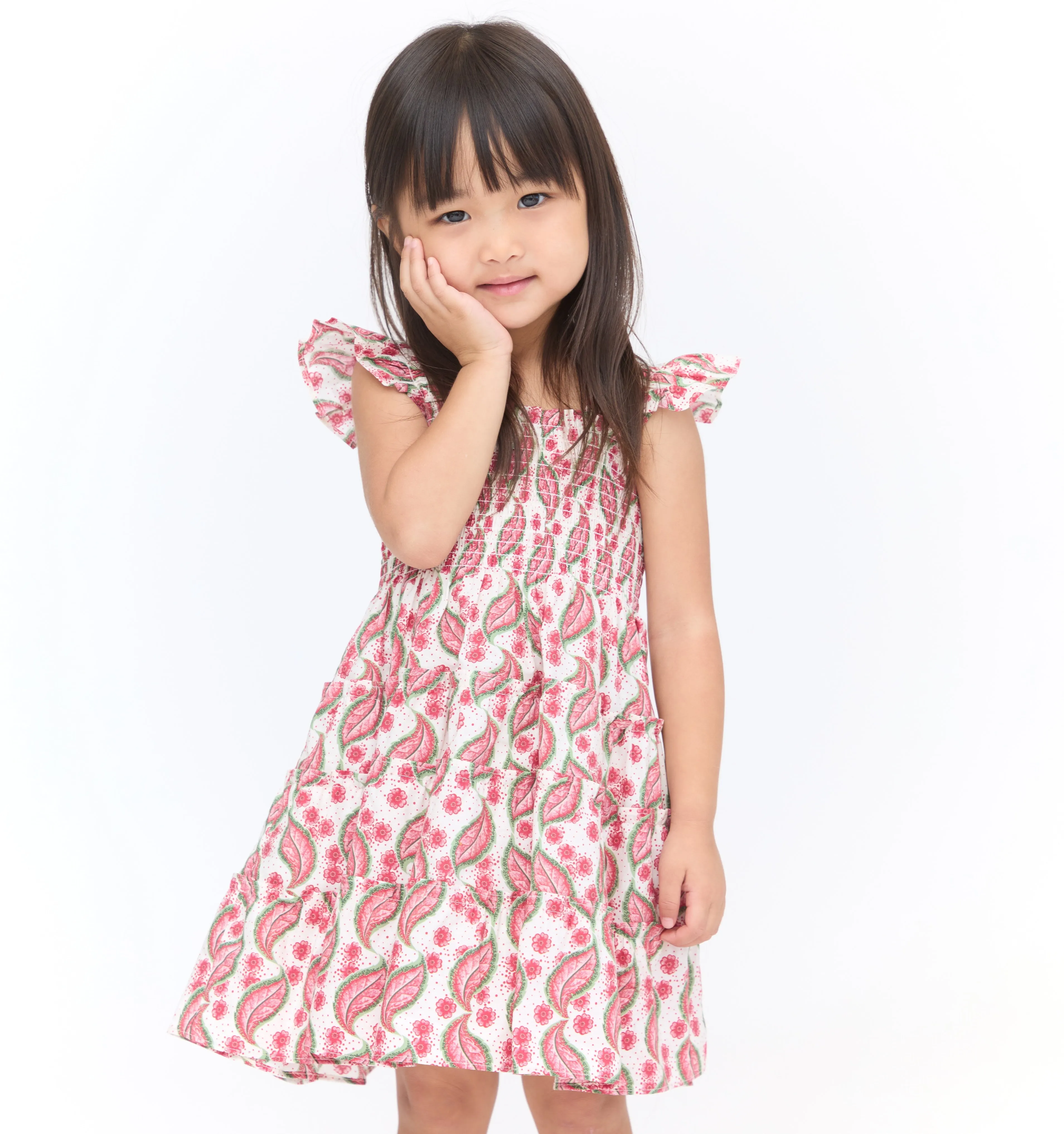 The Tiny Ellie Nap Dress - Birch Vine Stripe