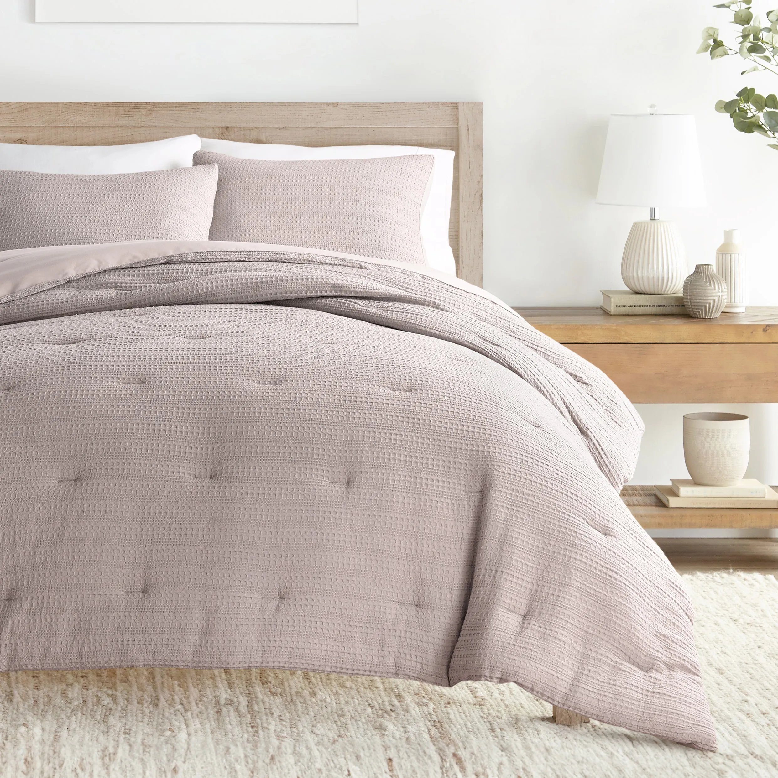 Waffle Textured Comforter Set - Sale