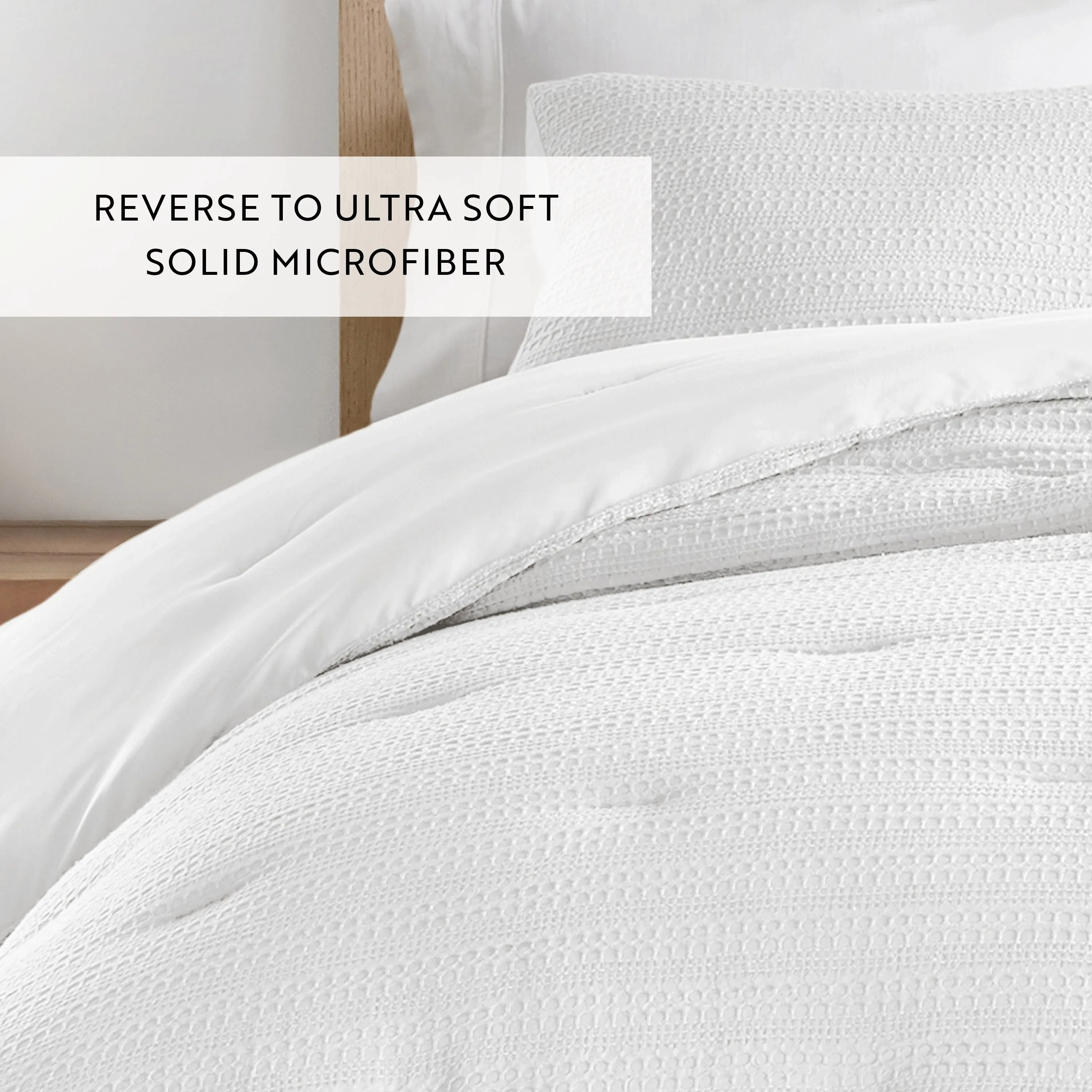 Waffle Textured Comforter Set - Sale