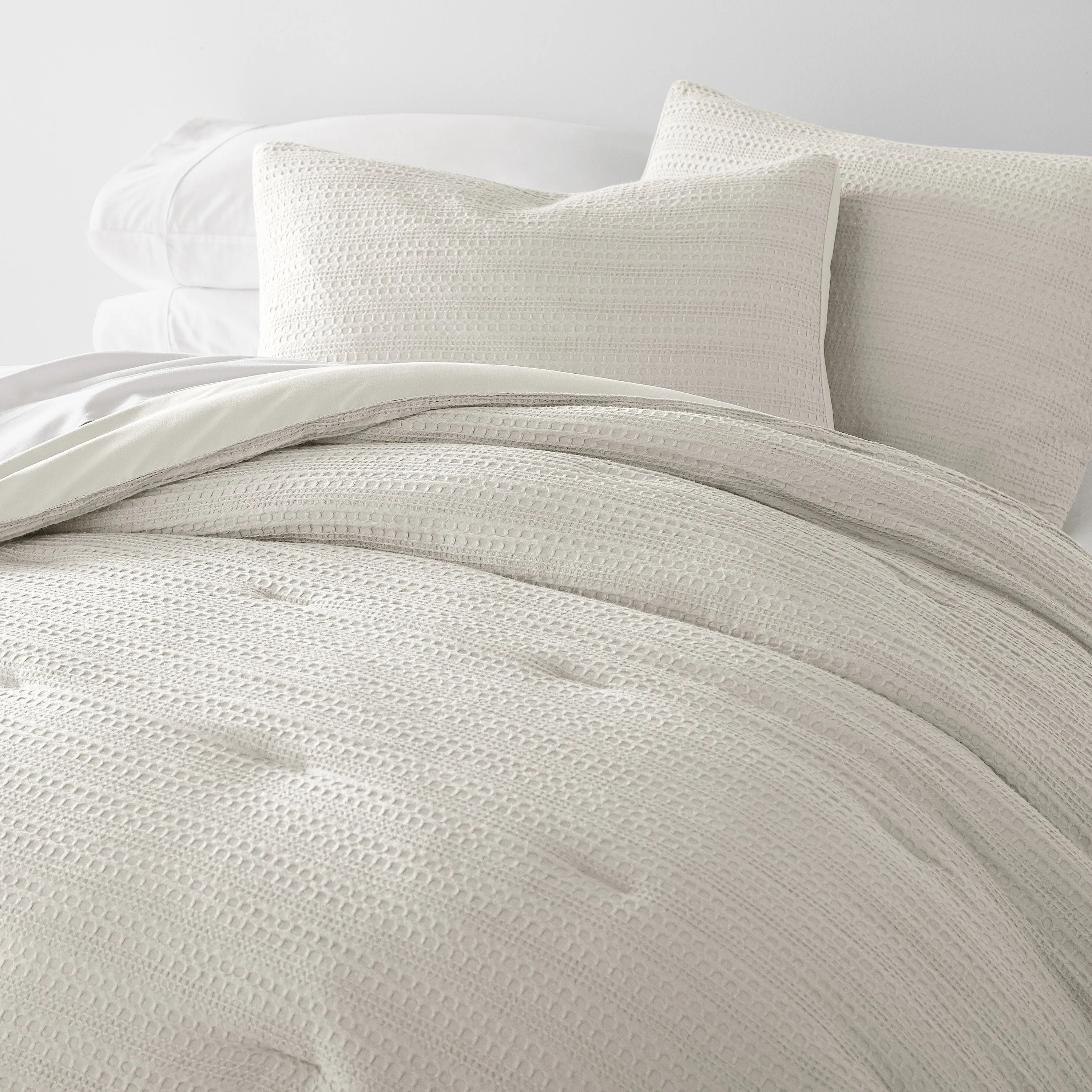 Waffle Textured Comforter Set - Sale