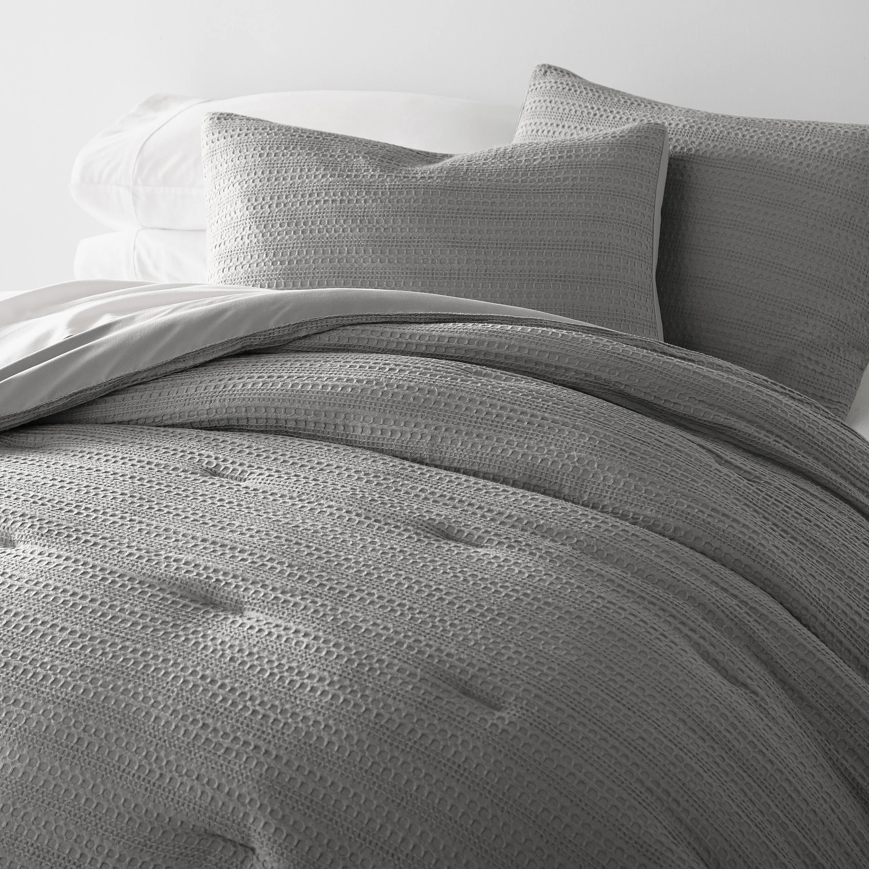 Waffle Textured Comforter Set - Sale