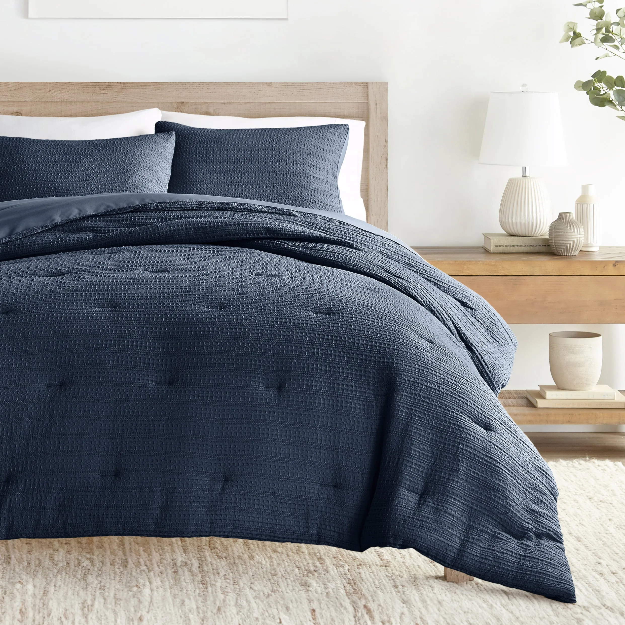 Waffle Textured Comforter Set - Sale