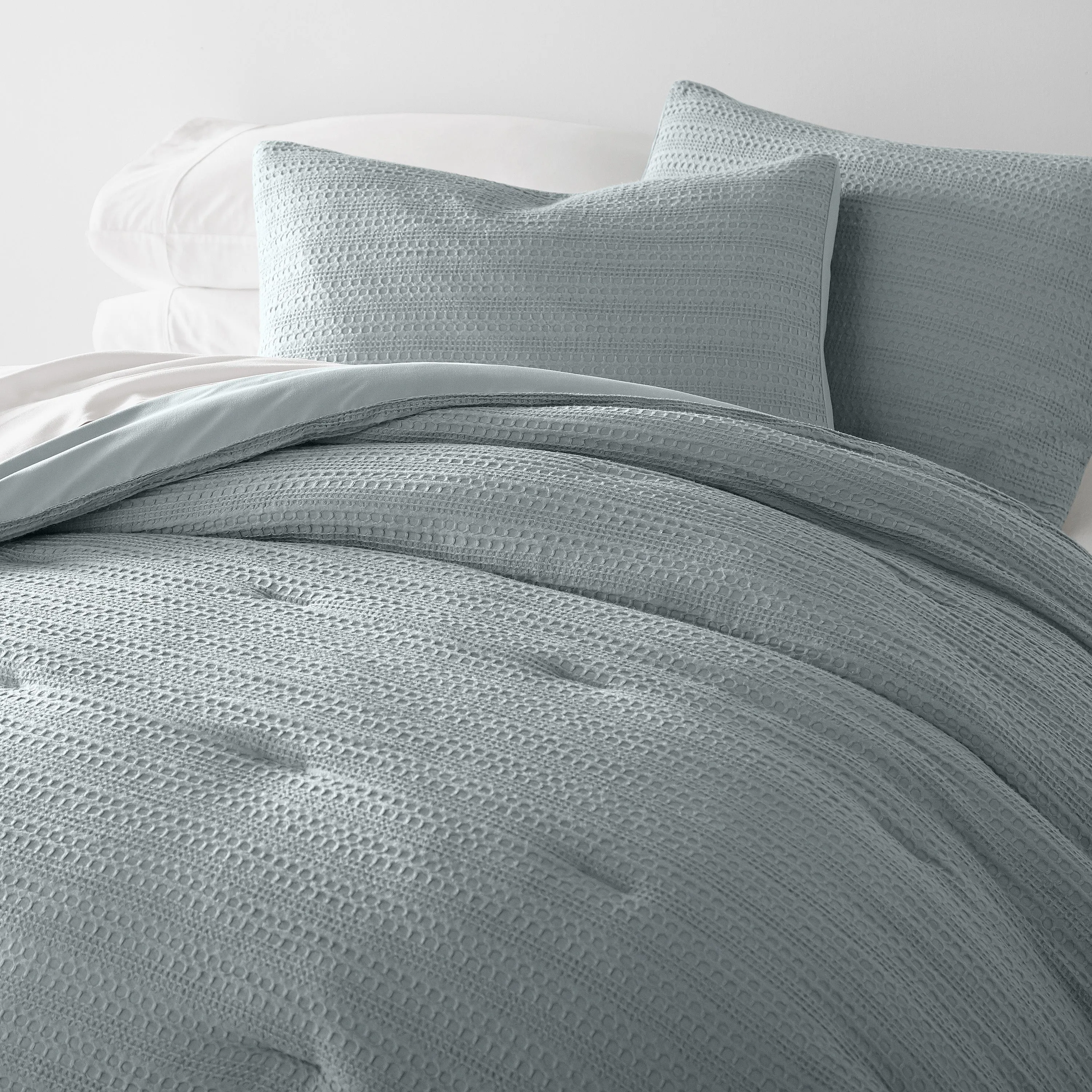 Waffle Textured Comforter Set - Sale