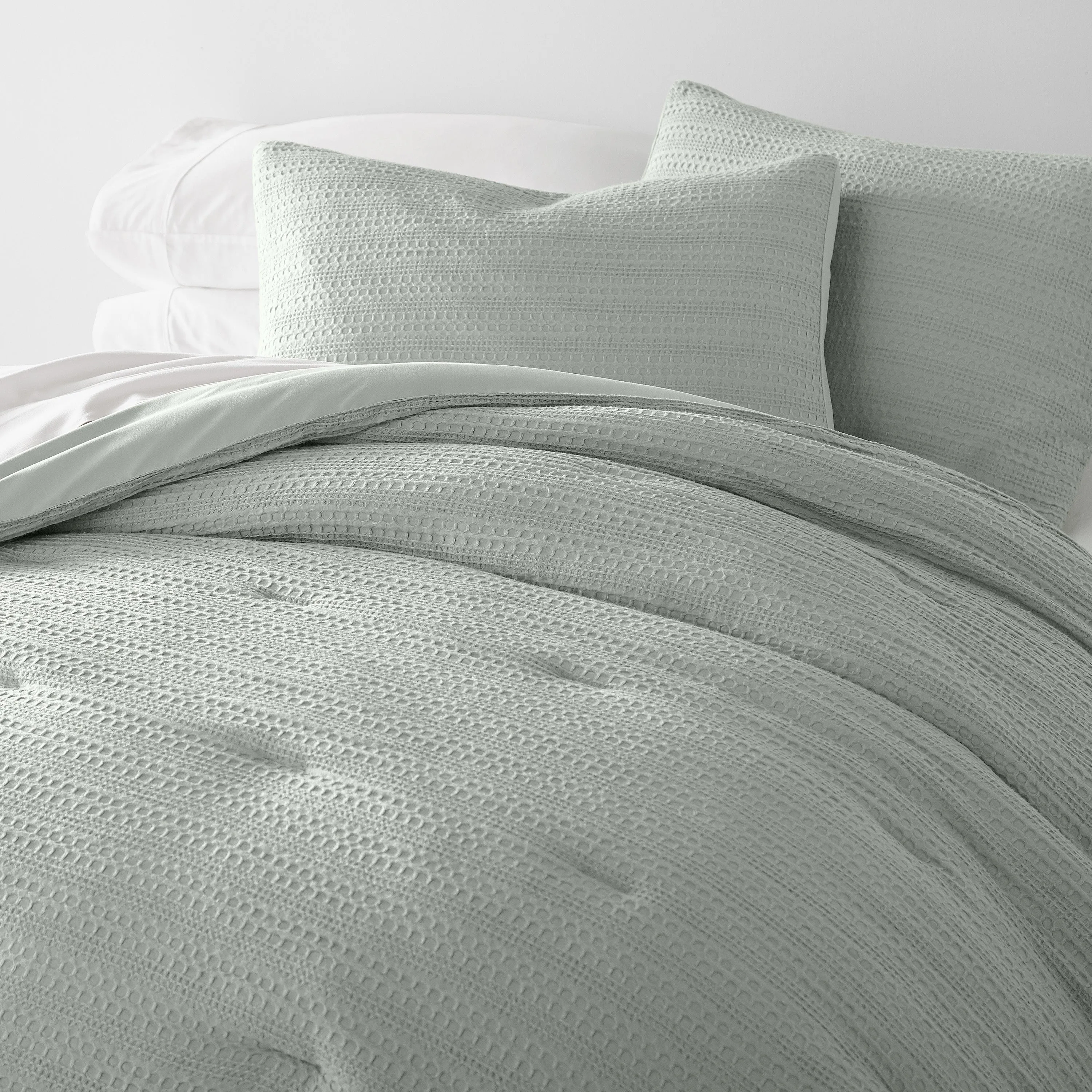 Waffle Textured Comforter Set - Sale