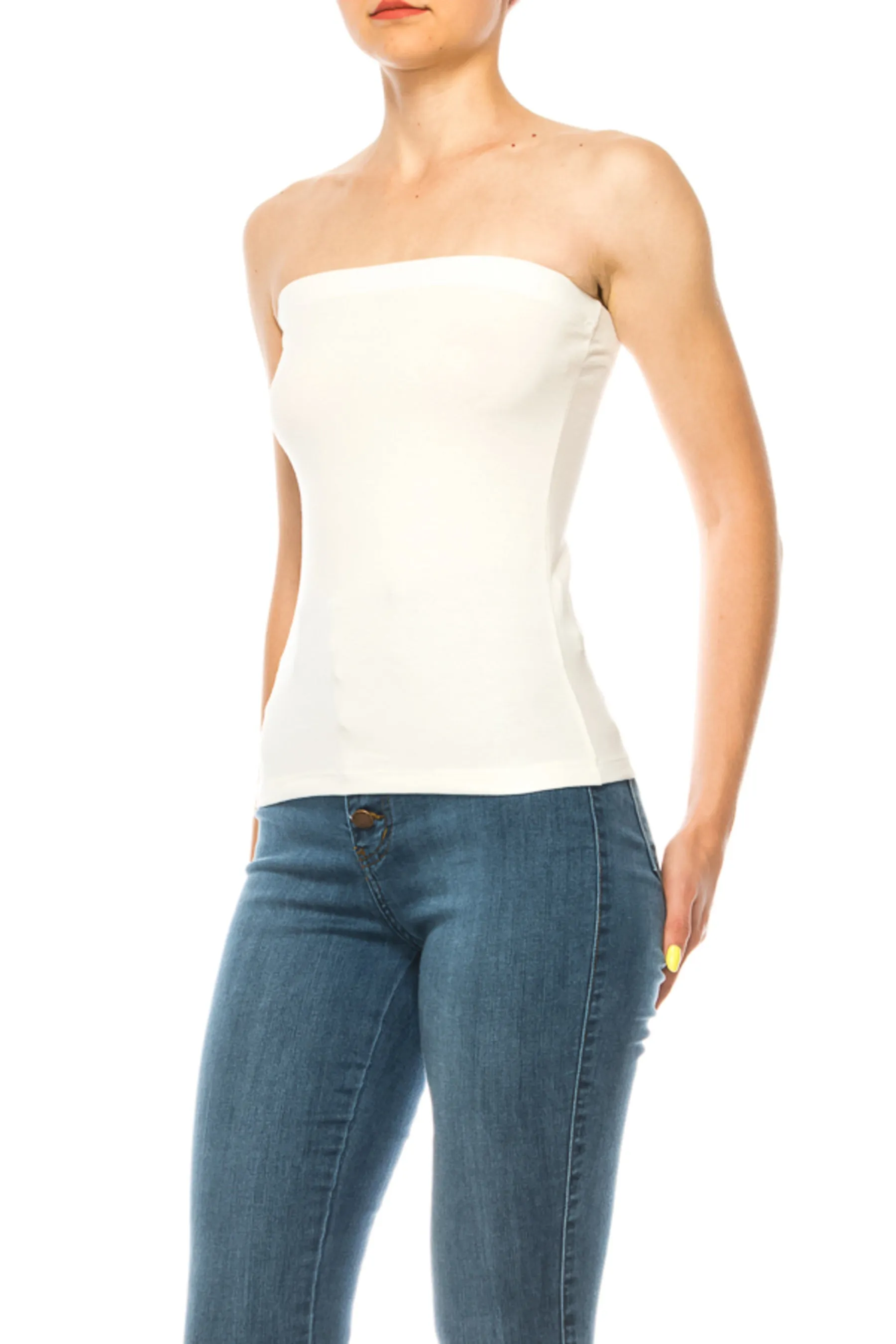 Women's Stylish Tubetop features an Elastic Top (3-pack)