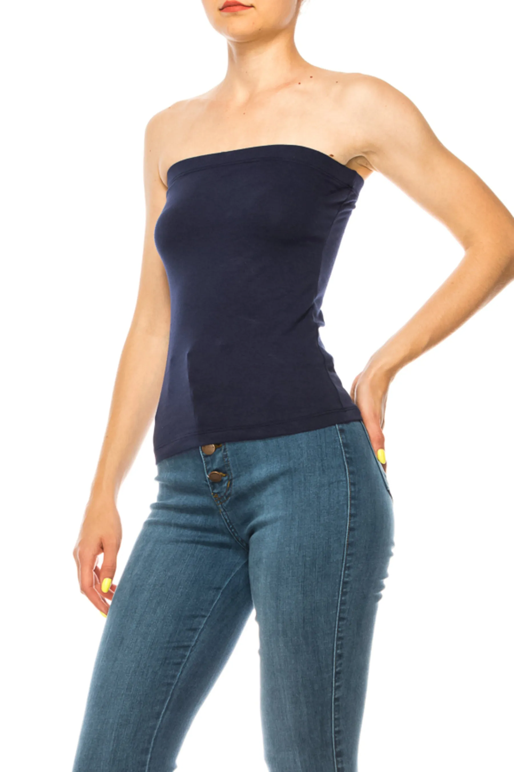 Women's Stylish Tubetop features an Elastic Top (3-pack)