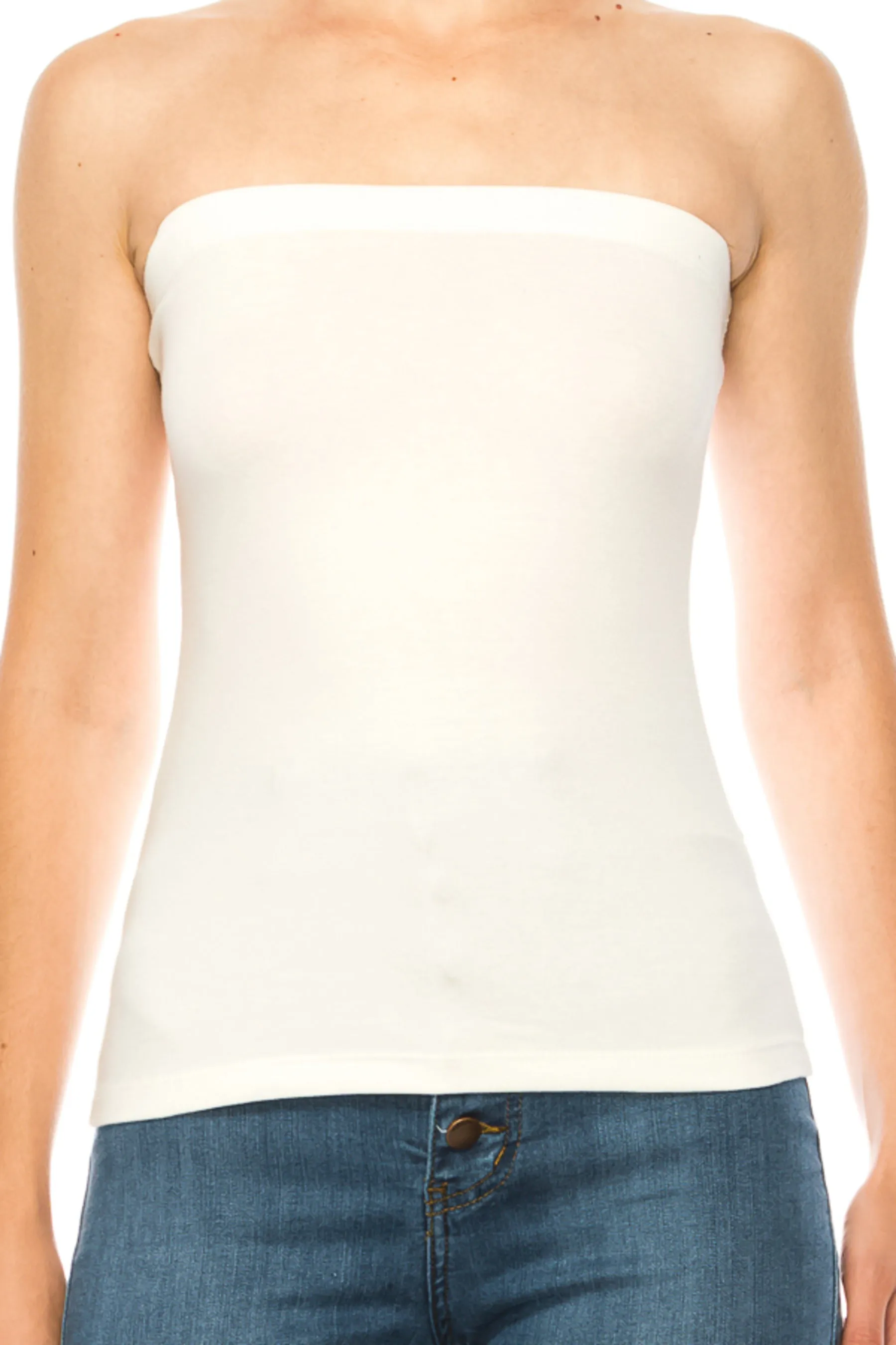 Women's Stylish Tubetop features an Elastic Top (3-pack)