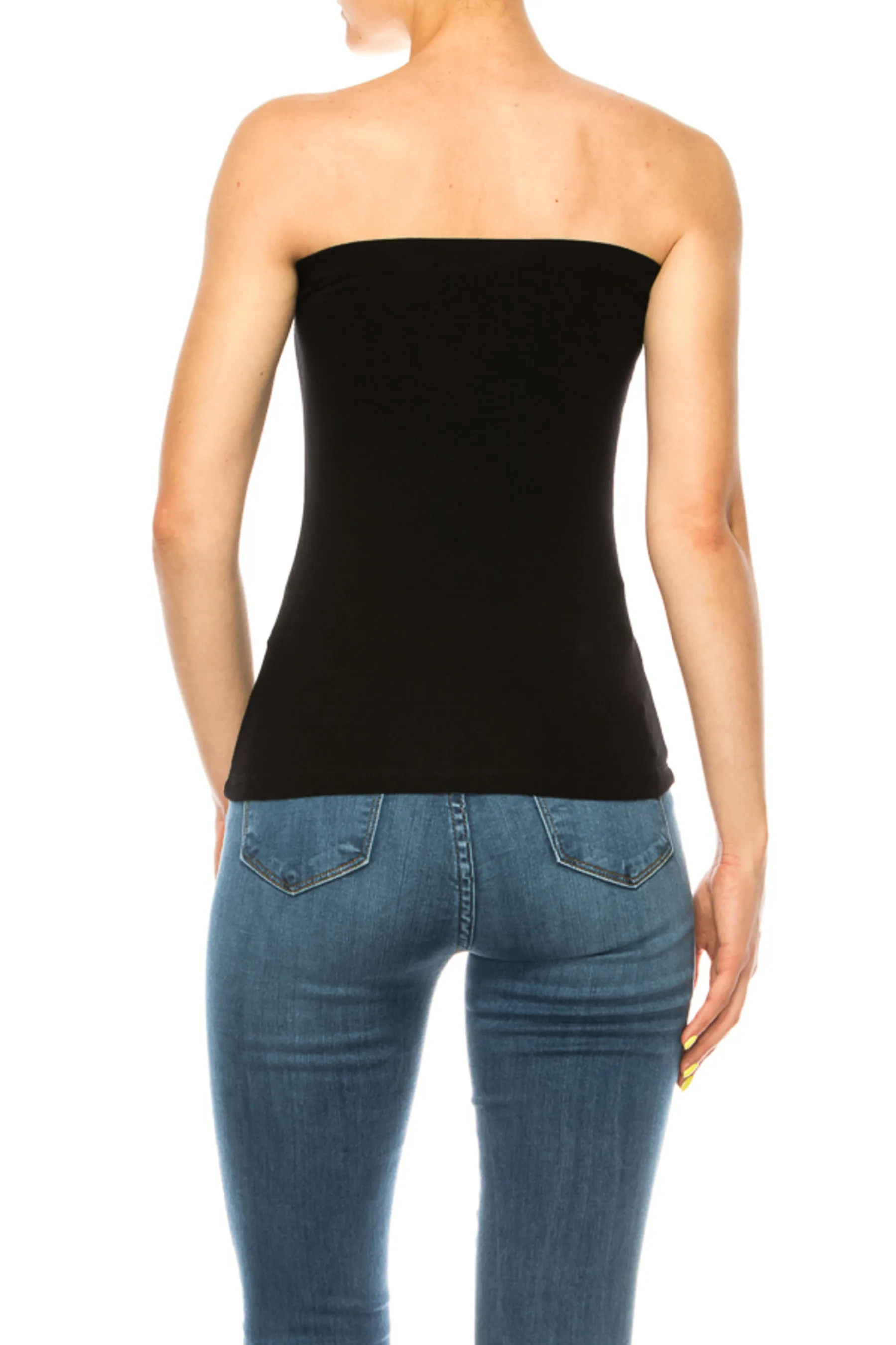 Women's Stylish Tubetop features an Elastic Top (3-pack)