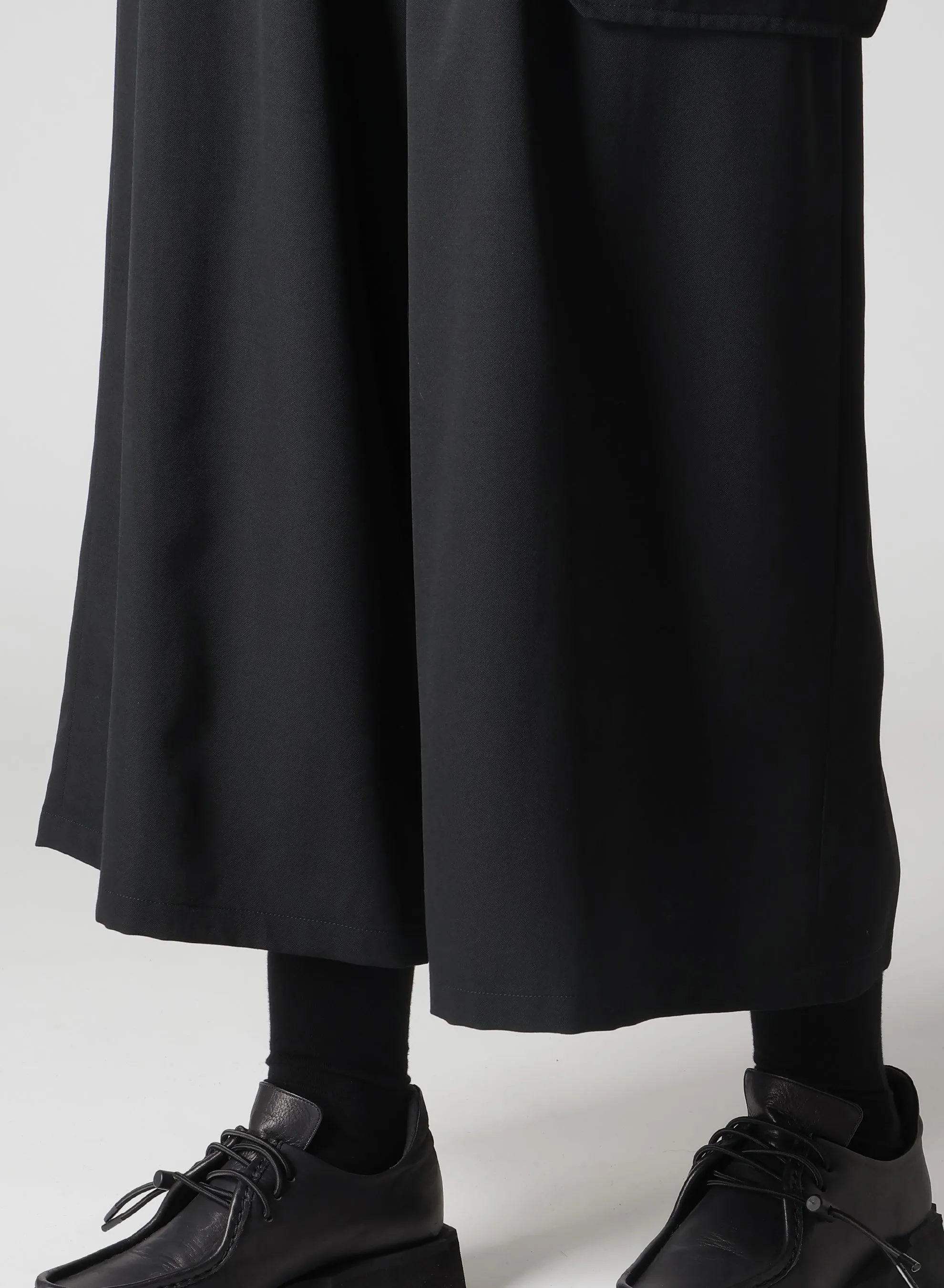 WOOL GABARDINE BIG PANTS