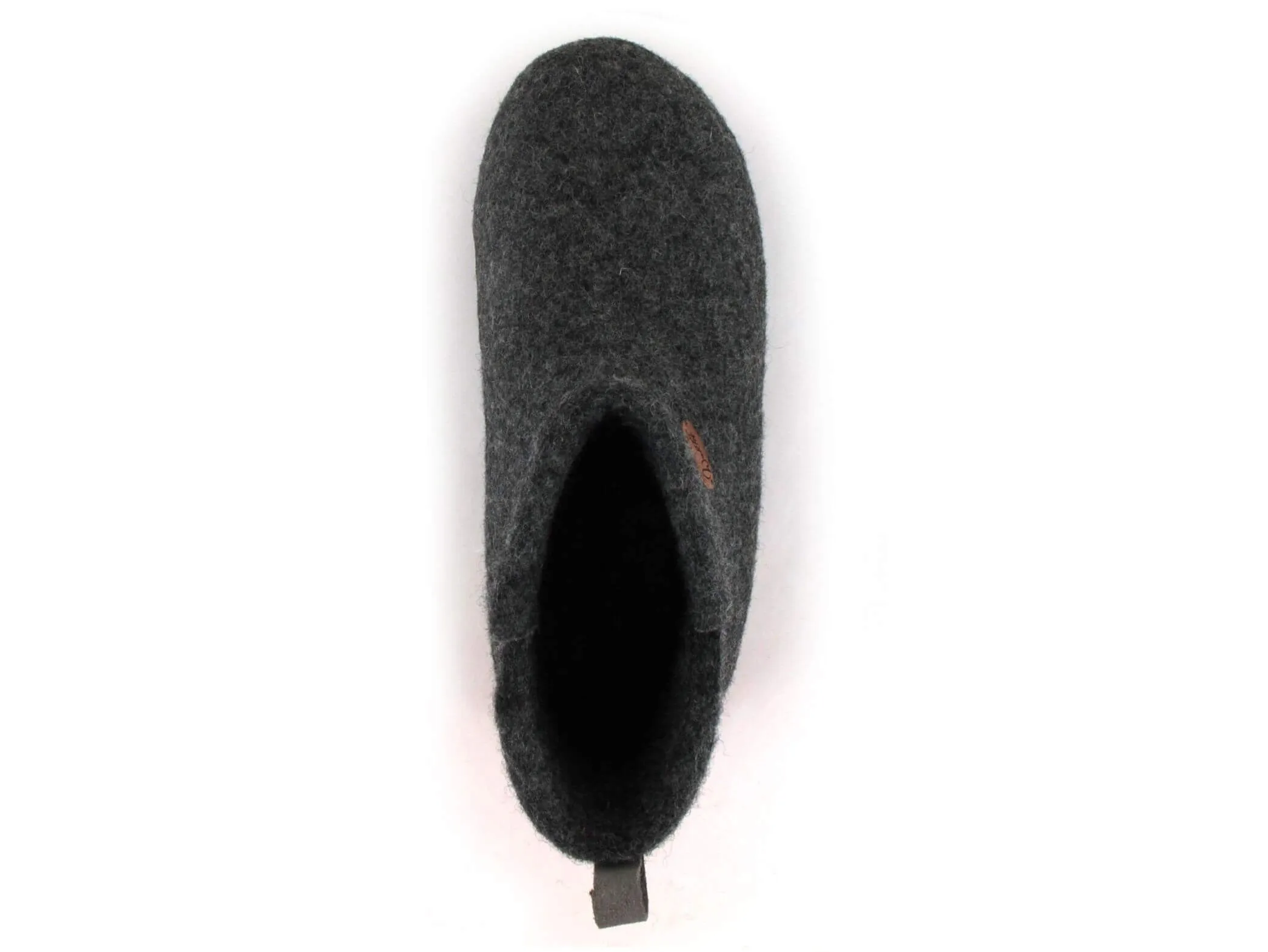 WoolFit Yeti | Felt Slipper Boots with Footbed & Leather Sole