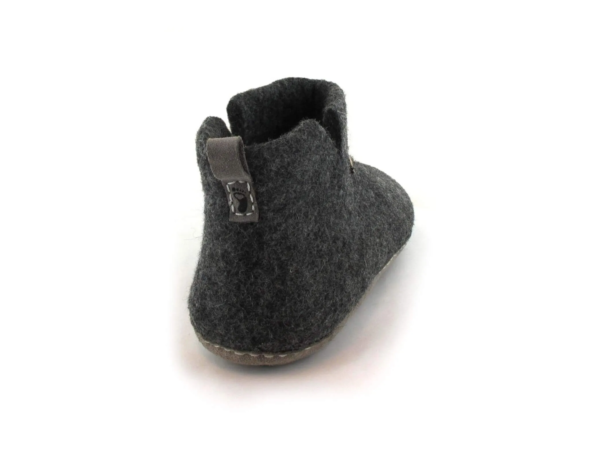 WoolFit Yeti | Felt Slipper Boots with Footbed & Leather Sole