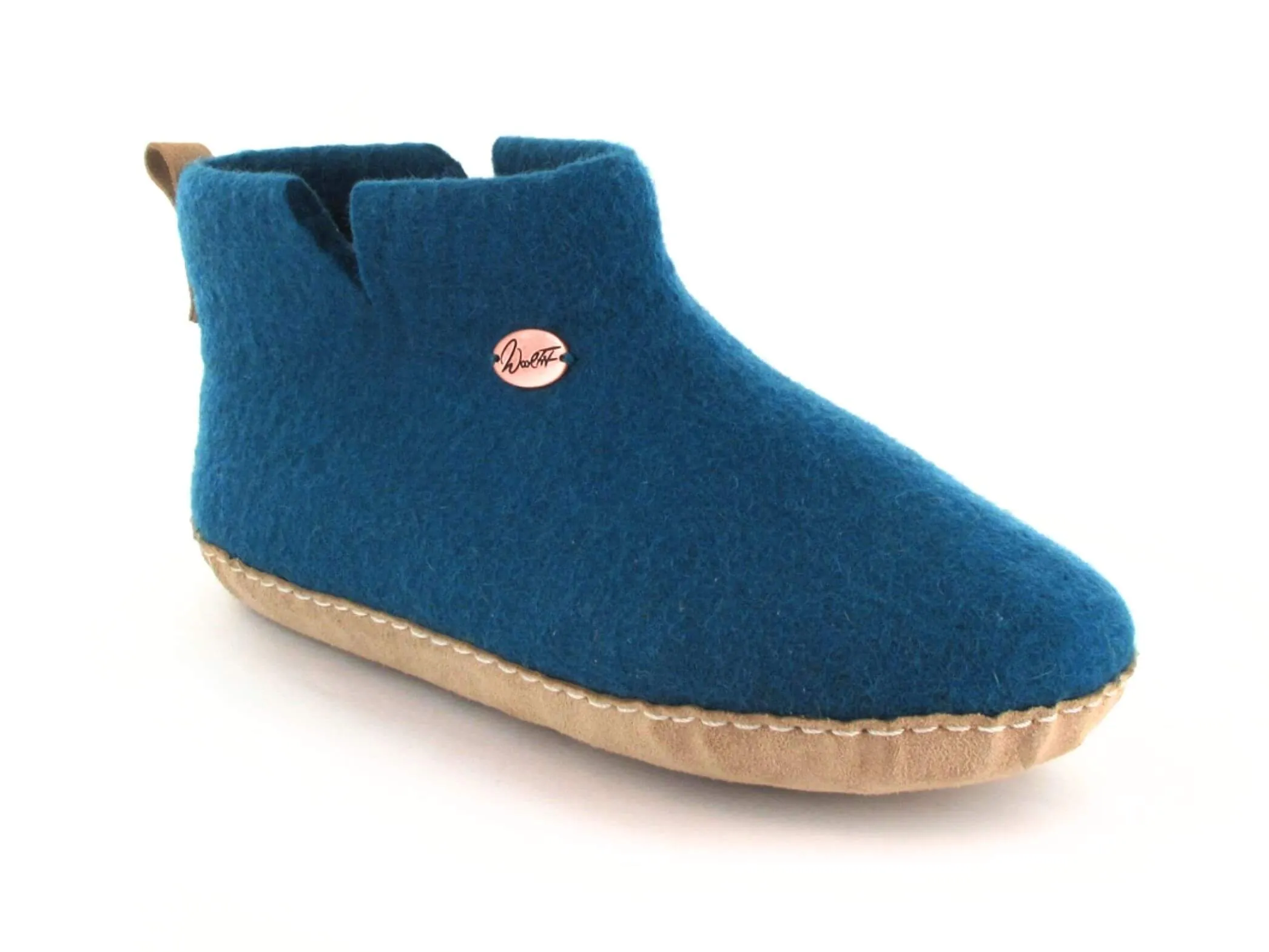 WoolFit Yeti | Felt Slipper Boots with Footbed & Leather Sole