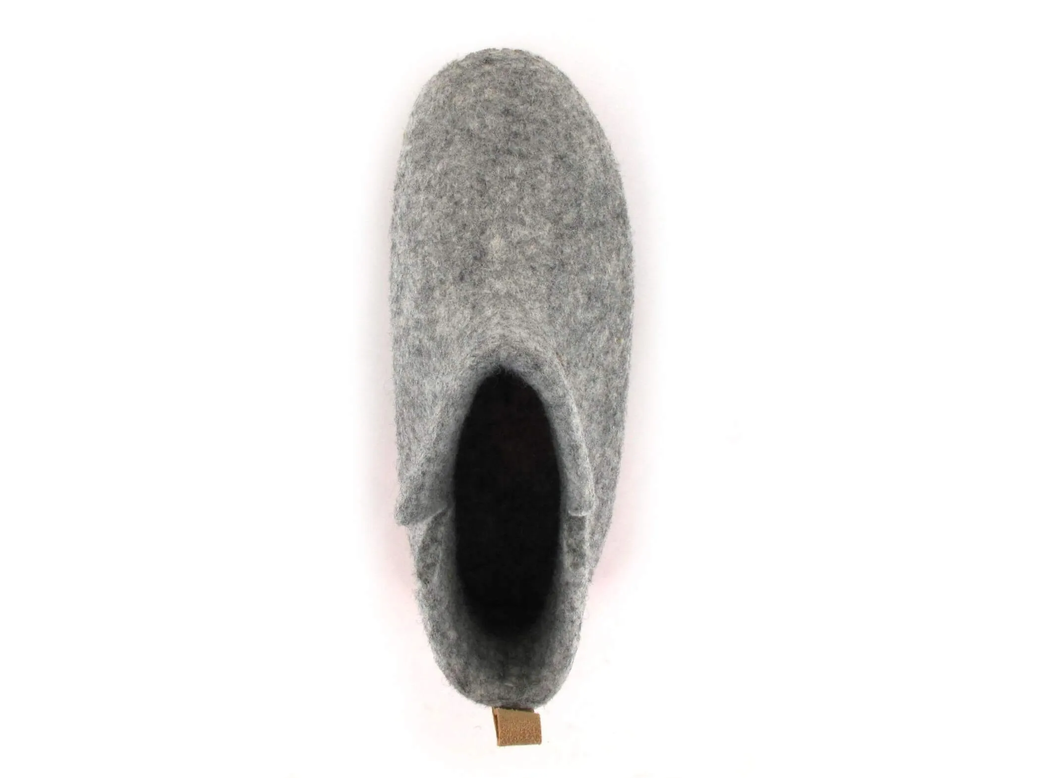 WoolFit Yeti | Felt Slipper Boots with Footbed & Leather Sole