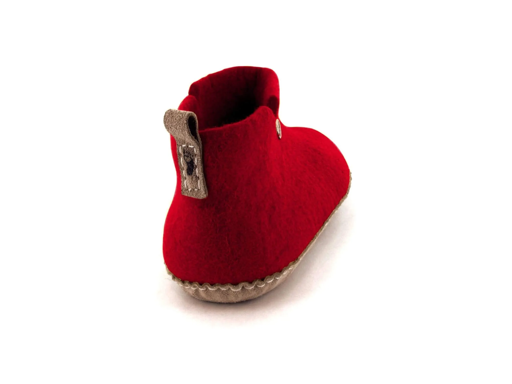 WoolFit Yeti | Felt Slipper Boots with Footbed & Leather Sole